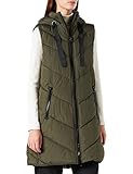 JDY Women's JDYSKYLAR Padded Hood Waistcoat OTW NOOS Weste, Forest Night/Detail:Black, L