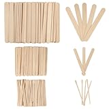 300 Stück Holzspatel für Haarentfernung, 3 Größen Mundspatel Holz, Holzspatel Waxing Applikator,...