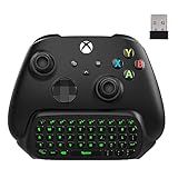 MoKo Xbox Mini Tastatur, 2.4G Empfänger Wireless Chatpad Game Tastatur mit Headset Green...