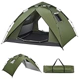 Camping Zelt Automatisches 4 Personen Wasserdicht Kuppelzelt 230 * 230 * 150CM Instant-Zelt Pop Up...