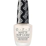 OPI Nail Lacquer Matte Top Coat – Durchsichtiger Überlack mit bis zu 7 Tagen Halt – Mattes...