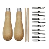 2 Set Schneiden Stempel Schnitzen Werkzeuge mit 5 Klingen, Linoleum-Schnitzwerkzeuge Kit,...