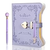 JIALILI Tagebuch mit Schloss und Schlüsseln für Mädchen, 360 Seiten Zeitschrift mit Schloss für...