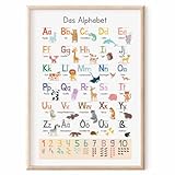 MeinBaby123® XL ABC Lernposter Grundschrift für Kinder (GS) | Buchstaben Laute von A - Z |...