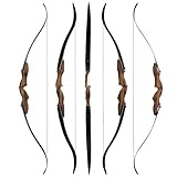 wolfman 60 Zoll ILF Recurvebogen Set Erwachsene 30-60 Lbs Bogenschießen Set Amerika Jagdbogen Pfeil...