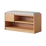 Schuhbank im Flur Massivholz Schuhwechselhocker Kann Auf Schuhschrank, Eiche Türöffnung,...
