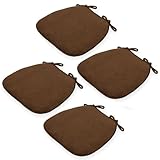 Generisch Sitzkissen Halbrund Waschbares Stuhlkissen Cord 43x41x35cm mit Rutschfester Unterseite &...