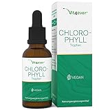 Chlorophyll Tropfen 100 ml - Premium: Bis zu 4-fach höher dosiert (300 mg je Tagesdosis) -...