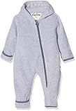 Playshoes Unisex Kinder Fleece-Overall Jumpsuit, grau/melange, 80