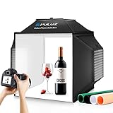 PULUZ Upgrade Fotozelt mit Beleuchtung 480 LED-Leuchten, Fotobox 40cm, Professionelles Fotobox mit 3...
