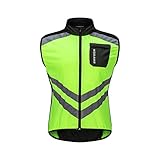 Fahrradweste Herren Sommer Leicht Softshell Winddicht Wasserdicht ärmellose Weste Laufweste...