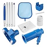 Pool-Staubsauger Schwimmbad Staubsauger Reinigung Tool Kit Saug Spary Jet Reiniger Kopf Mit Netz for...