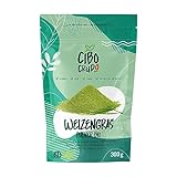 Weizengras Pulver Bio un Roh - 300g. Weizengrassaft Pulver für Grüne Smoothie Bowl. Wheatgrass...