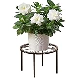 niffgaff Pflanzenständer Pflanzenregal Rostschutz Gartenregal: 20cm Braun Blumentopfständer -...