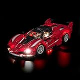 LocoLee Licht Set Kompatibel mit Lego 42212 Ferrari FXX K (Kein - Lego-Set) Dekorative Beleuchtung...