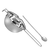PEPLAYTAL Edelstahl Schmelztopf mit Langem Griff Vielseitig für DIY Schokolade Butter Käse und...