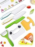 Kindermesser 6-teiliges Kinder Sicherheit Küchenmesser Set zum Schneiden Kochen von Obst oder...