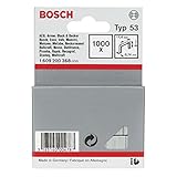 Bosch 1609200365 1000 Stk. Tackerklammern 8/11,4 mm Typ53 (Klammer für Handtacker)