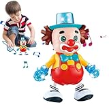 Tanzendes Clownspielzeug, Clownpuppe | Elektrisches Tanzspielzeug, Gehen und Schaukeln - Bunte ,...