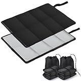 WUFANC 2er Pack Sitzkissen Outdoor Faltbar - Tagebare Sitzunterlage Outdoor,...