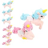 BESPORTBLE 8 Stück Teiliges Miniatur Einhorn aus Resin Bunte Kleine Einhorn Figuren Detailreiche...