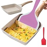 SPORWAY Antihaft Omlettenpfanne, Tamagoyaki Omelette Pfanne Rechteckig Japanische Pfanne, Antihaft...