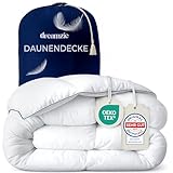 Dreamzie Daunendecke 135x200 Daunen Bettdecke - Warm Winterdecke Daunendecke 450gsm - Komfort...