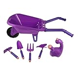 FRCOLOR 6 Stück Teiliges Gartenspielzeug Set für Robustes Gartenwerkzeug mit Gießkanne Schubkarre...