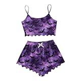 Ärmelloses Tanktop und Shorts für Damen, lässig, Heimkleidung, Halloween-Druck, bequem,...