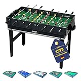 Best Sporting Tischkicker Kinder & Erwachsene 10 in 1 Set I Multigame-Spieltisch I Air-Hockey...