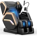 NAGLIFOR Massagesessel, Ganzkörper-Massagestuhl mit 14 Rollen, 8 Airbags Massage, Heizfunktion,...