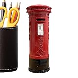 Rote Metall-Spardose – Retro-Spardose | Londoner Metallspardose | Spardose aus Eisen und Legierung...