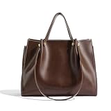 unisoul Handtasche Damen Groß Elegant Einfache Umhängetasche PU Leder Tote Shopper Bag Frauen...