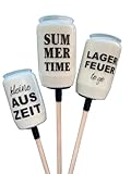 GARTENFACKEL kleine Auszeit SUMMERTIME Lagerfeuer to go Kerze Kerzen Geschenkidee lächeln lachen...
