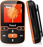 MP3 Player Bluetooth 5.3, Sport Musik-Player mit 16GB internen Speicher, UKW-Radio, E-Book,...