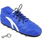 alles-meine.de GmbH 3D Effekt Spardose - Fußballschuh/Schuh - Sportschuh - blau & weiß - mit...