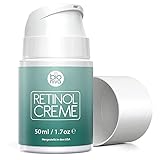 Retinol Lift Creme Testsieger - 2,5% Retinol Liposomen Liefersystem mit Vitamin C + B & Botanische...