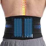 Paskyee Rückenstützgürtel für den unteren Rücken für Männer und Damen mit 6 Stäben -...