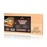 grillart® 2 Pack XL Grillbretter - Zedernholzbrett zum Grillen - Räucherbretter aus Zedernholz...