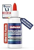 Textilkleber waschmaschinenfest 100ml transparent - Stoffkleber für Textilien Stoffe wie: Jeans,...