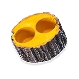 Mllepjdh Mehrzweck Futternapf Für Reptilien Mit Holzmaserung Wasser Für Terrarien Lebensräume...