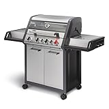 Enders® Gasgrill MONROE PRO 3 SIK TURBO, 3-Edelstahlbrenner, Seitenkocher, Infrarot-Backburner,...