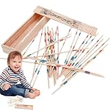 Traditionelles koreanisches Spiel - Holzstäbchenspiel, buntes Gleichgewichtsspiel mit 31 Stäbchen...