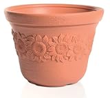Pflanztopf Blumentopf Pflanzkübel Blumenkübel Suny Terrakotta 5 Größen (46)