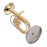 STOBOK 1 Set Baridong-Ornamente Miniaturfiguren Musiknoten-Dekor Metallbesatz Baritonhorn Mit...