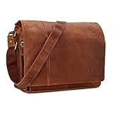 STILORD Vintage Umhängetasche Leder groß für Herren Damen 15.6 Zoll Laptoptasche Unitasche...