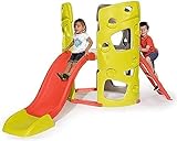 Smoby – Abenteuer-Kletterturm mit Rutsche – Spielturm für Kinder, mit Kletterwänden und...