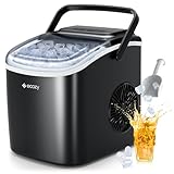 ecozy Eiswürfelmaschine, Eiswürfelbereiter 9 Würfel in 6 Minuten fertig, 12 KG/24H,...