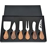 GXIQYL Käsemesser Set, Käse Messer Käse Werkzeuge Käse Cutter Käse Spreizmesser, Holzgriff...