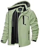 TACVASEN Funktionsjacke Herren Outdoorjacke Atmungsaktiv Freizeitjacke Arbeitsjacke Winddicht...